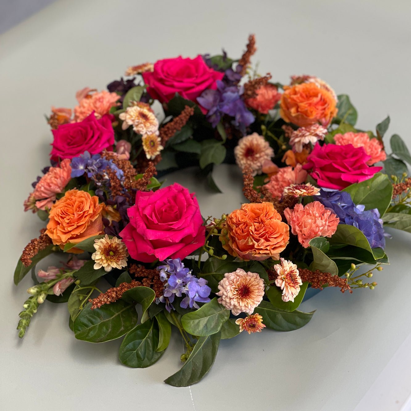 Floral Tribute can be made in any colour theme suitable in memory of your loved one.
