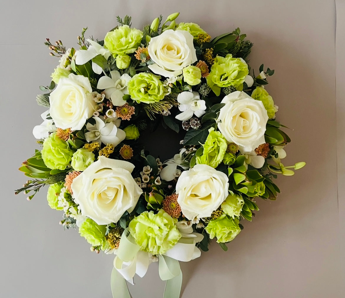 Funeral Wreath Soft Neutral