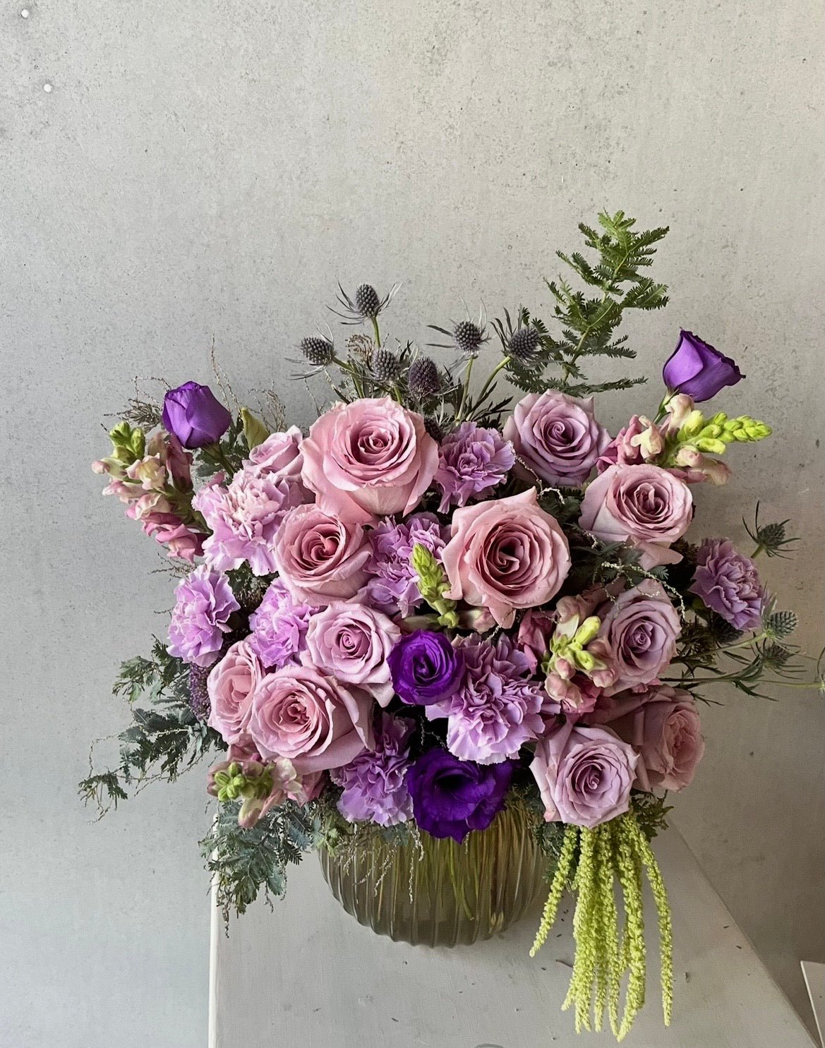 Lavish Purple Vase Arrangement - Mother&