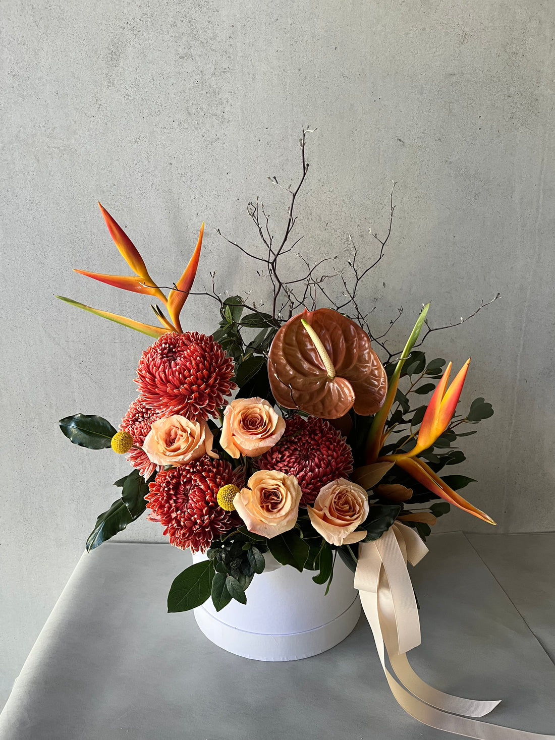 Flower Hatbox Arrangement
