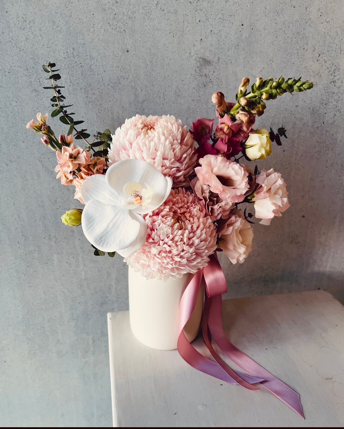 Soft Pastel Vase Arrangement - Teka Flowers
