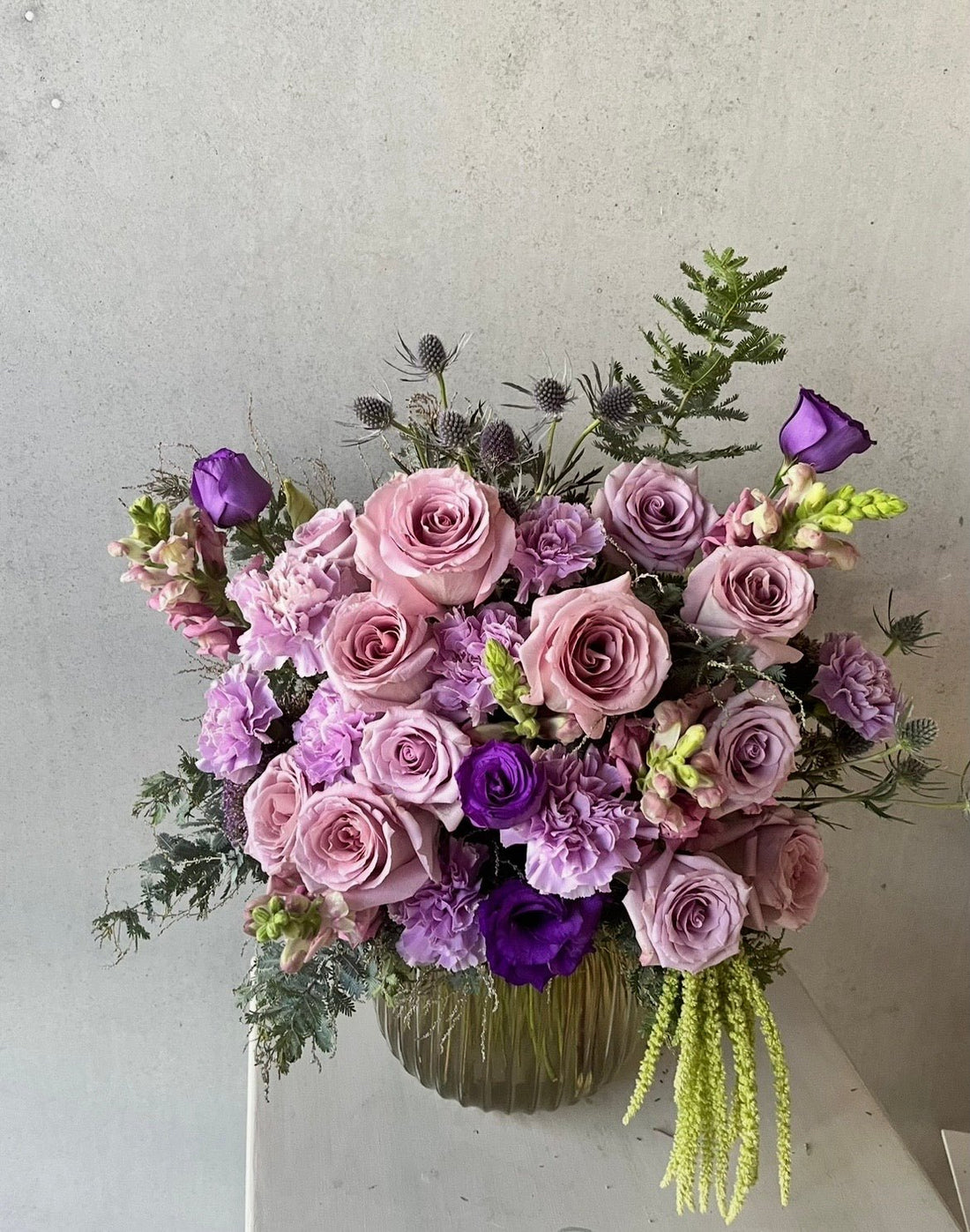 Lavish Purple Vase Arrangement - Mother&