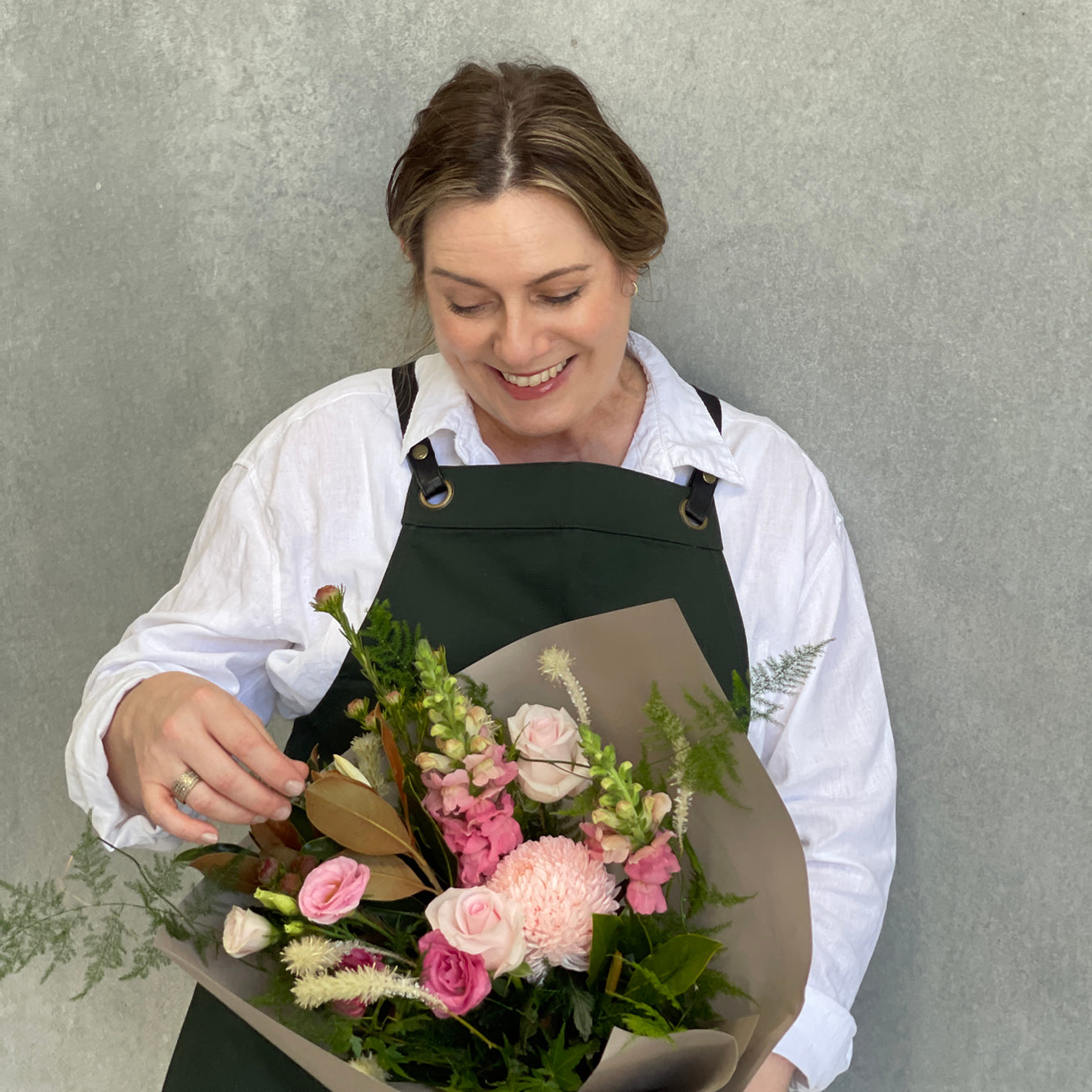 Tina from Teka Flowers, trusted florist in Perth with a wide variety of gorgeous flower arrangements and same day delivery