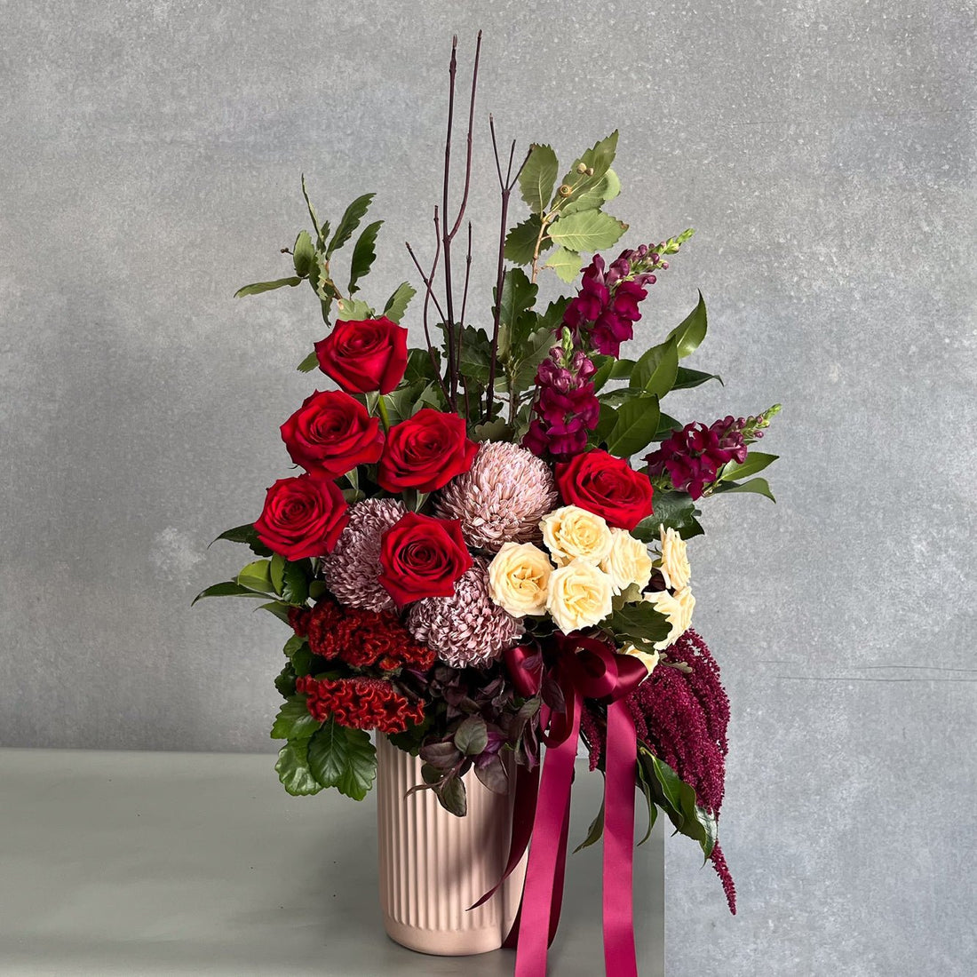 Lavish Valentine’s Vase - Teka Flowers